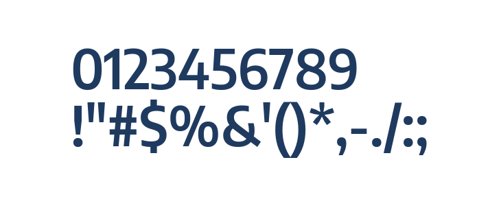 Encode Sans SemiCondensed SemiBold Other Characters