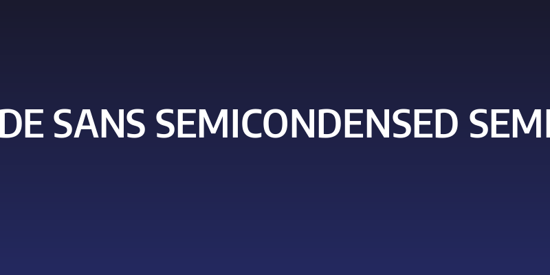 Encode Sans SemiCondensed SemiBold Social Header