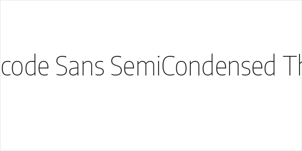 Encode Sans SemiCondensed Thin Logo