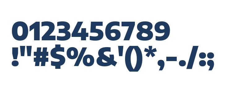 Encode Sans SemiExpanded Black Other Characters