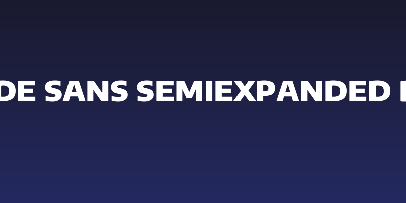 Encode Sans SemiExpanded Black Social Header