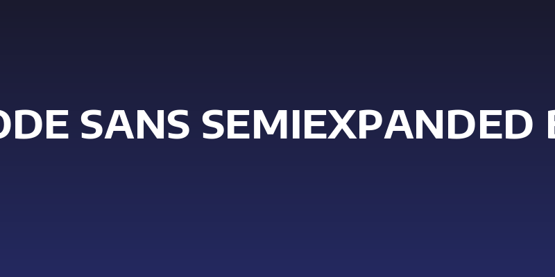 Encode Sans SemiExpanded Bold Social Header