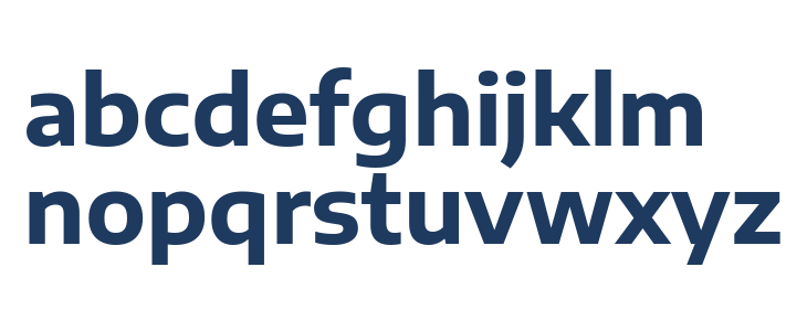 Encode Sans SemiExpanded Bold Lowercase