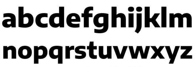 Encode Sans SemiExpanded ExtraBold फ़ॉन्ट लोअरकेस