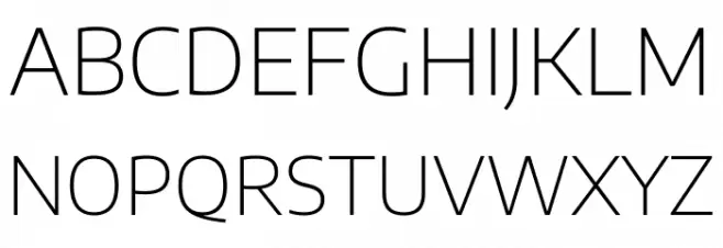 Encode Sans SemiExpanded ExtraLight Schriftart Groß