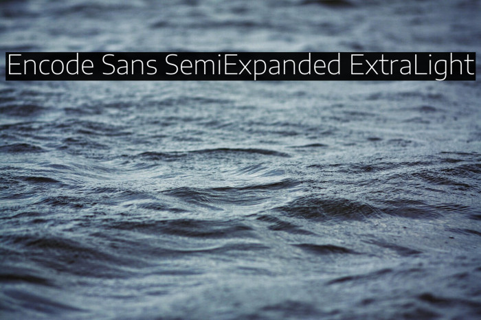 Encode Sans SemiExpanded ExtraLight Example 3