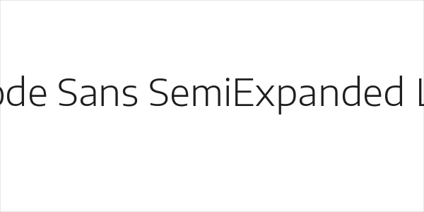 Encode Sans SemiExpanded Light Logo
