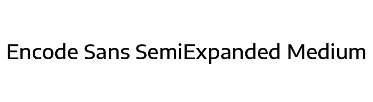 Encode Sans SemiExpanded Medium  Скачать бесплатные шрифты