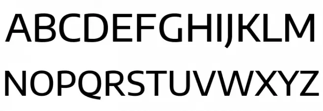 Encode Sans SemiExpanded Medium Font Litere mari