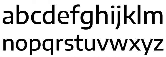 Encode Sans SemiExpanded Medium Caratteri MINUSCOLO