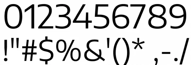 Encode Sans SemiExpanded Regular Font OTHER CHARS