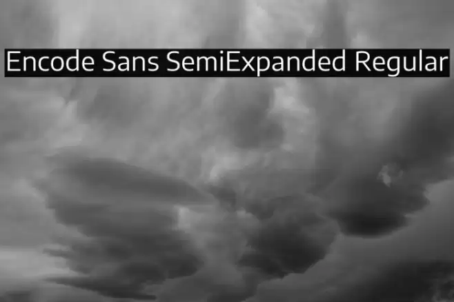 Encode Sans SemiExpanded Regular Font examples