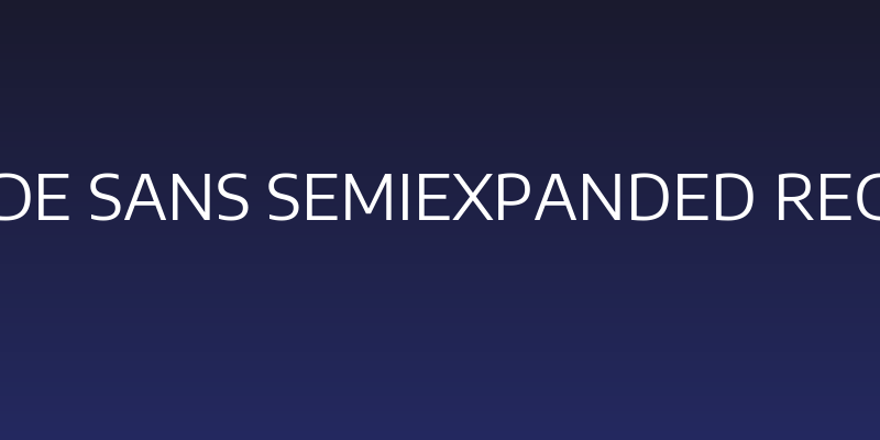Encode Sans SemiExpanded Regular Social Header