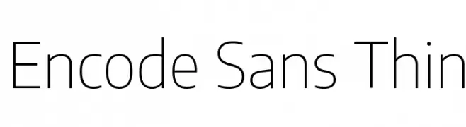 Encode Sans Thin  Fuentes Gratis Descargar