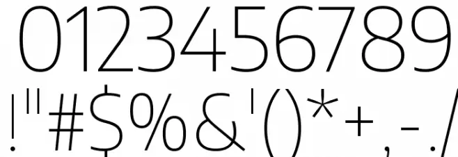 Encode Sans Thin フォント その他の文字