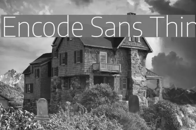 Encode Sans Thin フォント examples