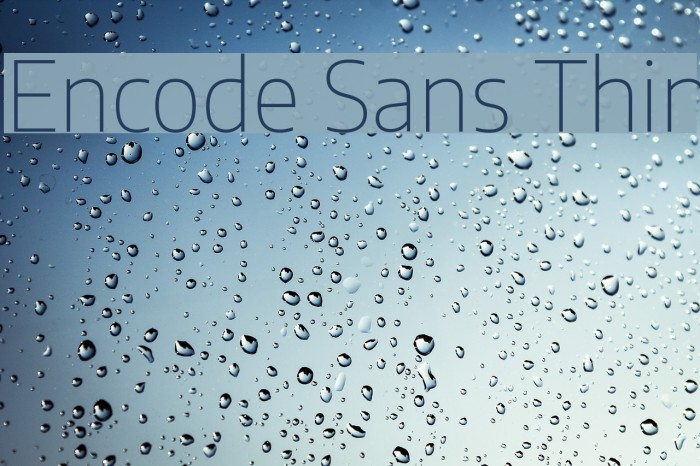 Encode Sans Thin Font examples