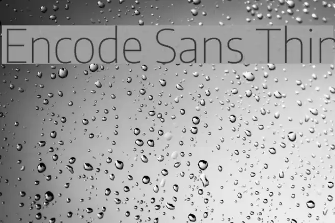 Encode Sans Thin フォント examples