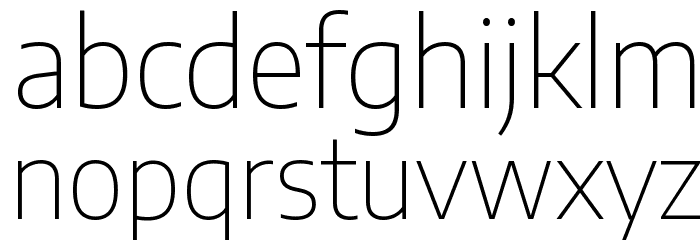 Encode Sans Thin Font LOWERCASE