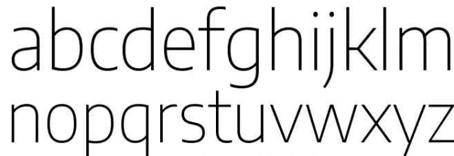 Encode Sans Thin フォント 小文字
