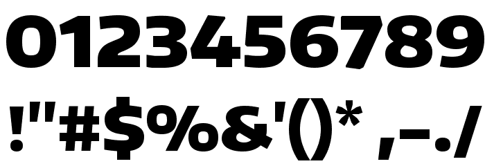 Encode Sans Wide Black Font OTHER CHARS