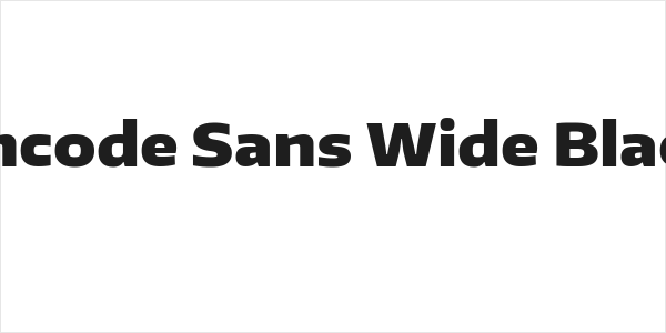 Encode Sans Wide Black Logo