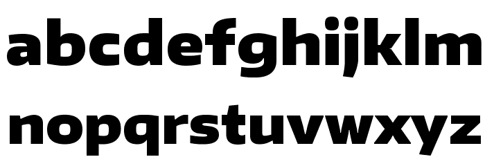 Encode Sans Wide Black Font LOWERCASE
