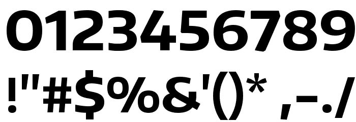 Encode Sans Wide Bold Font OTHER CHARS