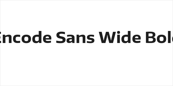 Encode Sans Wide Bold Logo
