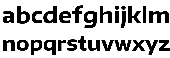 Encode Sans Wide Bold Font LOWERCASE