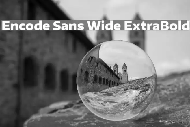 Encode Sans Wide ExtraBold Example 1