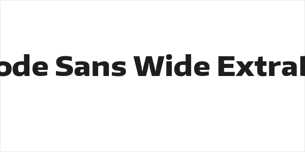 Encode Sans Wide ExtraBold Logo