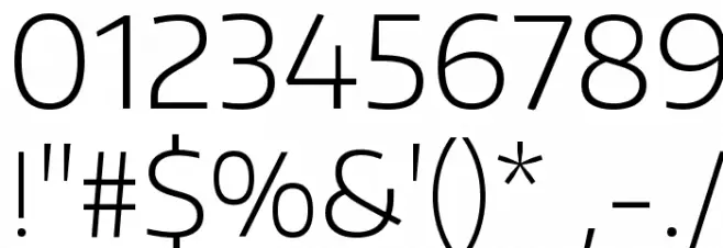 Encode Sans Wide ExtraLight フォント その他の文字