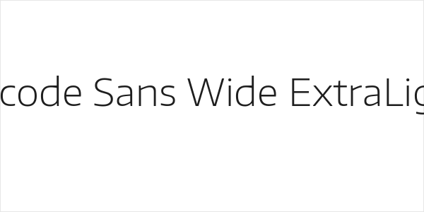 Encode Sans Wide ExtraLight Logo
