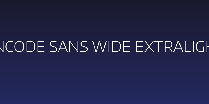 Encode Sans Wide ExtraLight Social Header