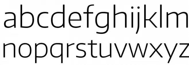 Encode Sans Wide ExtraLight フォント 小文字