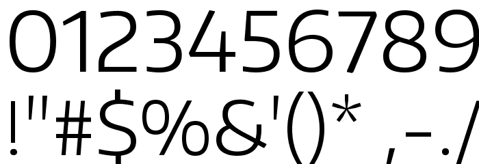 Encode Sans Wide Light Font OTHER CHARS
