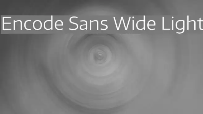 Encode Sans Wide Light Example 1