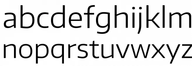 Encode Sans Wide Light フォント 小文字