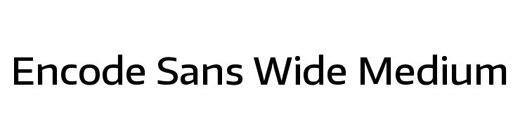 Encode Sans Wide Medium  Frei Schriftart Herunterladen