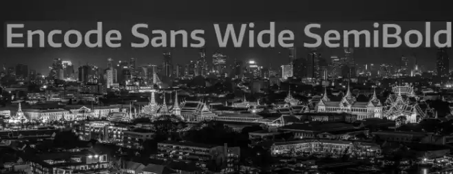 Encode Sans Wide SemiBold Font examples