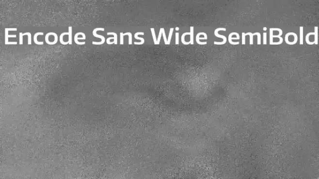 Encode Sans Wide SemiBold Font examples