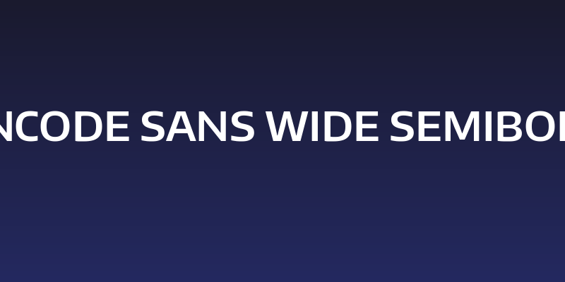 Encode Sans Wide SemiBold Social Header