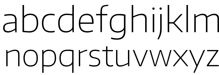 Encode Sans Wide Thin Font LOWERCASE