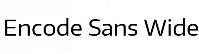 Encode Sans Wide  Fuentes Gratis Descargar