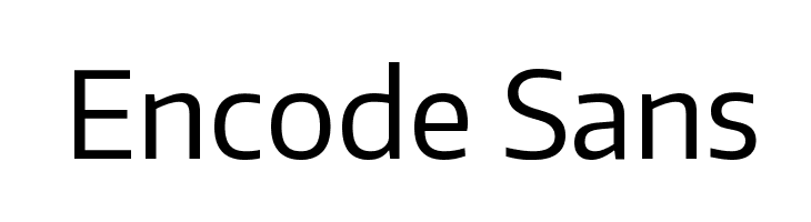 Encode Sans Font