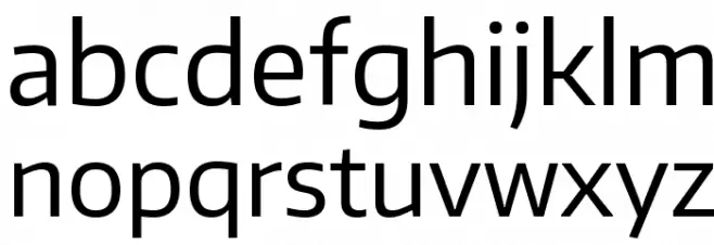 Encode Sans Schriftart Kleinbuchstaben