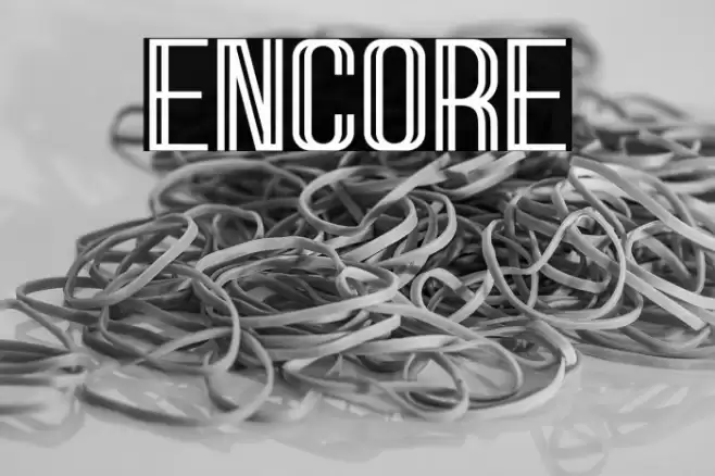 Encore Font examples