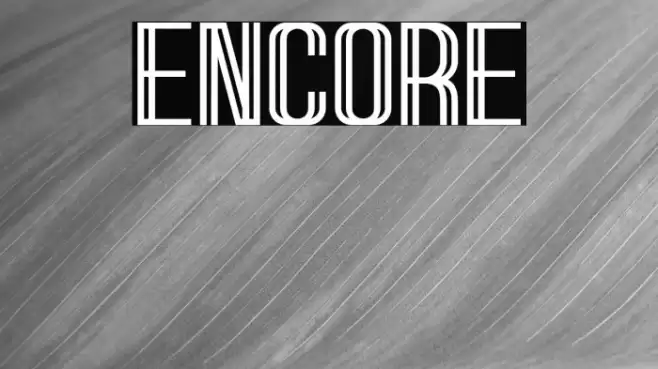 Encore Font examples