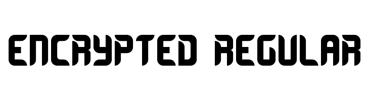 Encrypted Regular Font